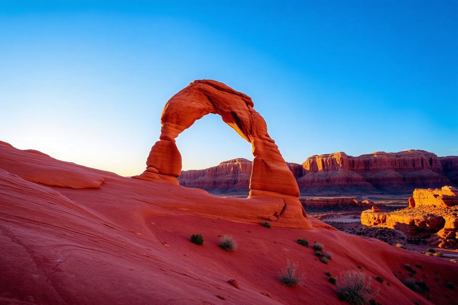 Natürlicher Felsbogen im Arches Nationalpark